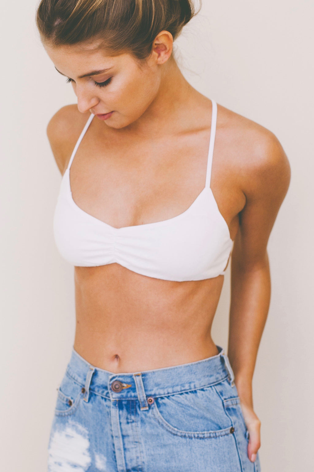 ANTHEA Bralette in White - Factory Sale