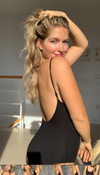 SARA Feather Weight Bodysuit in Black - Factory Sale