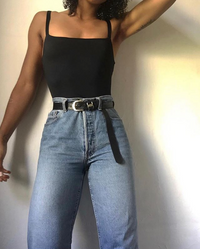 ESTHER Une Pièce Box-Cut Noir