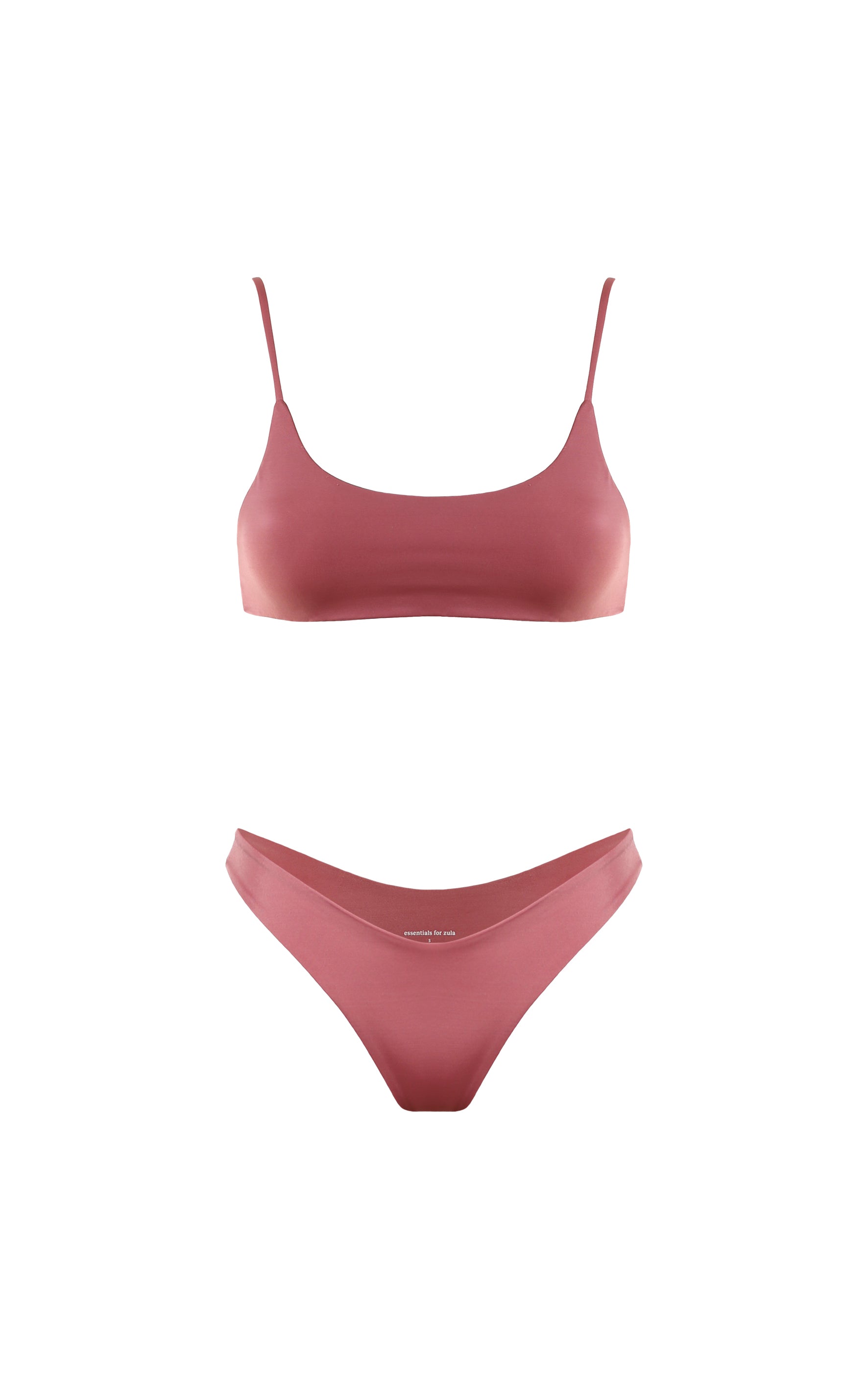 MANU Bikini Top Dusty Rose – ESSENTIALS FOR ZULA