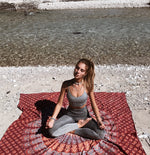 MITSOS Coated Leggings in Cloud & Smoke - Factory Sale