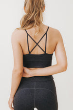 LENA Sports Bralette in Charcoal - Factory Sale