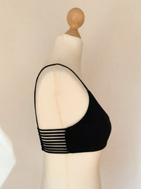 Reggiseno bikini con spalline LORLE nero - Saldi di fabbrica
