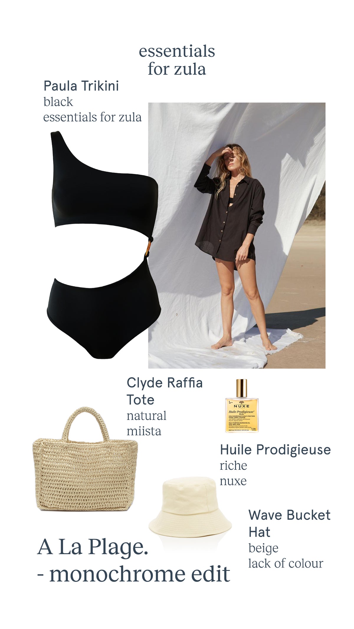 Trikini PAULA in nero