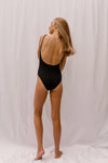 SARA Feather Weight Bodysuit in Black - Factory Sale