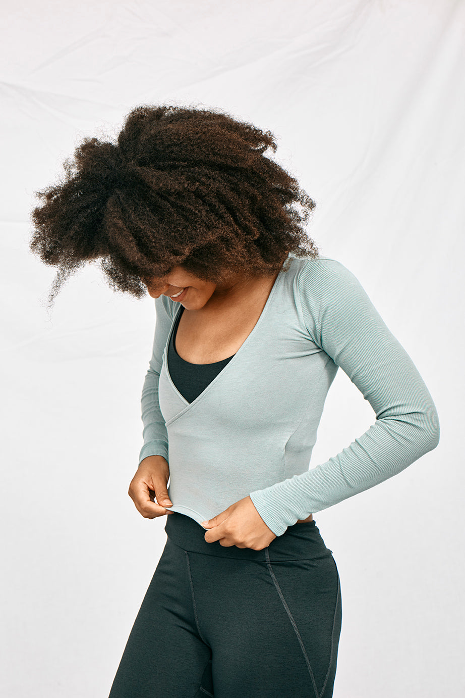 LAGOM Long Sleeved Top in Mint