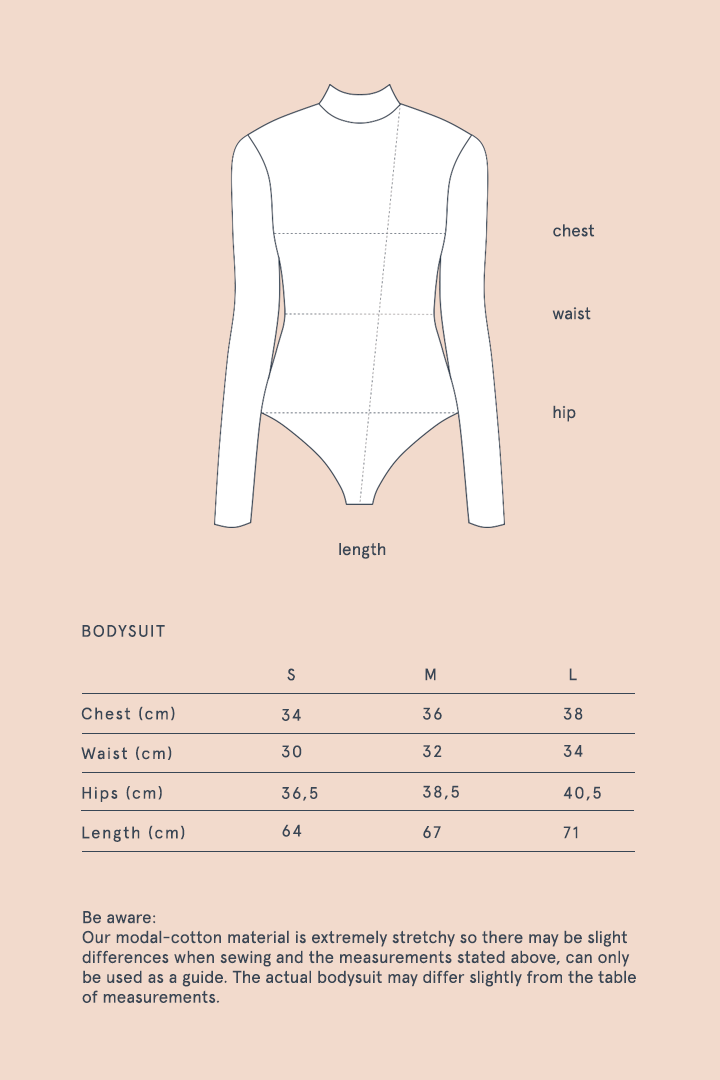 ALEXIOS Turtleneck Bodysuit in Cream
